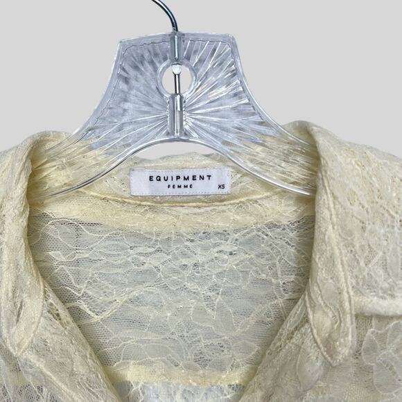 Equipment Ombré Lace Button Down - Picture 4 of 5